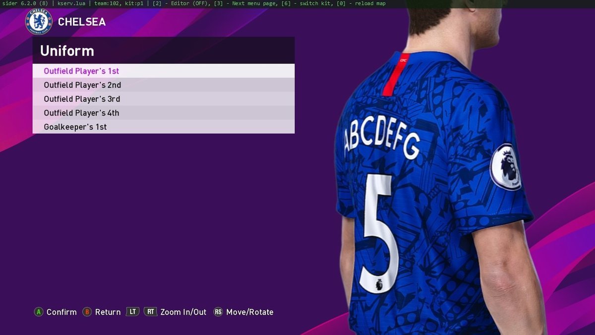 Chelsea kits best sale pes 2020