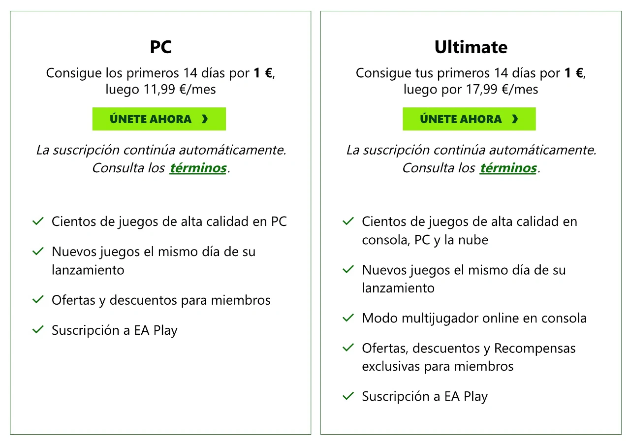 Xbox Game Pass para PC - Septiembre 2024